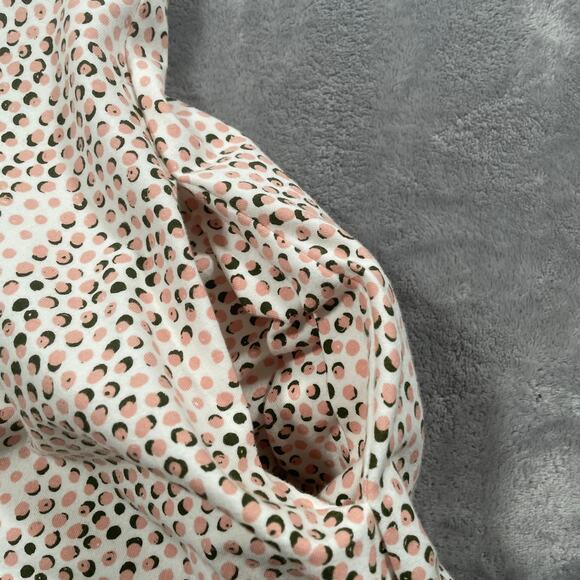 Pact Dress Medium Pink Polka Dot Fit Flare Pockets Organic Cotton Soft Casual - Picture 4 of 8